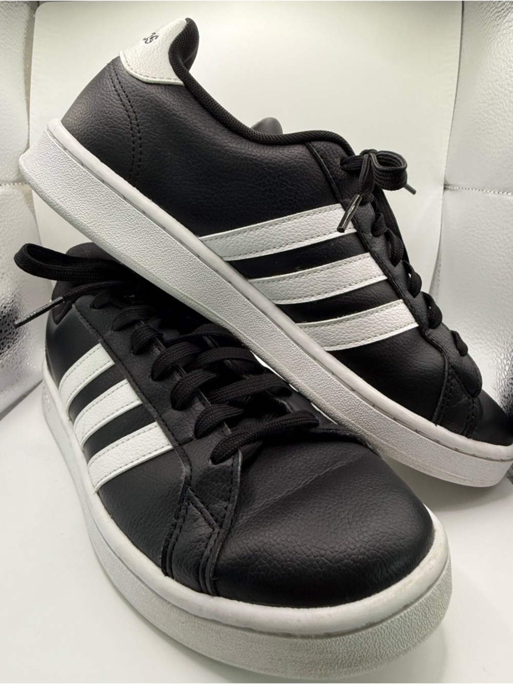 adidas Black and White Classic Low-Top Sneakers